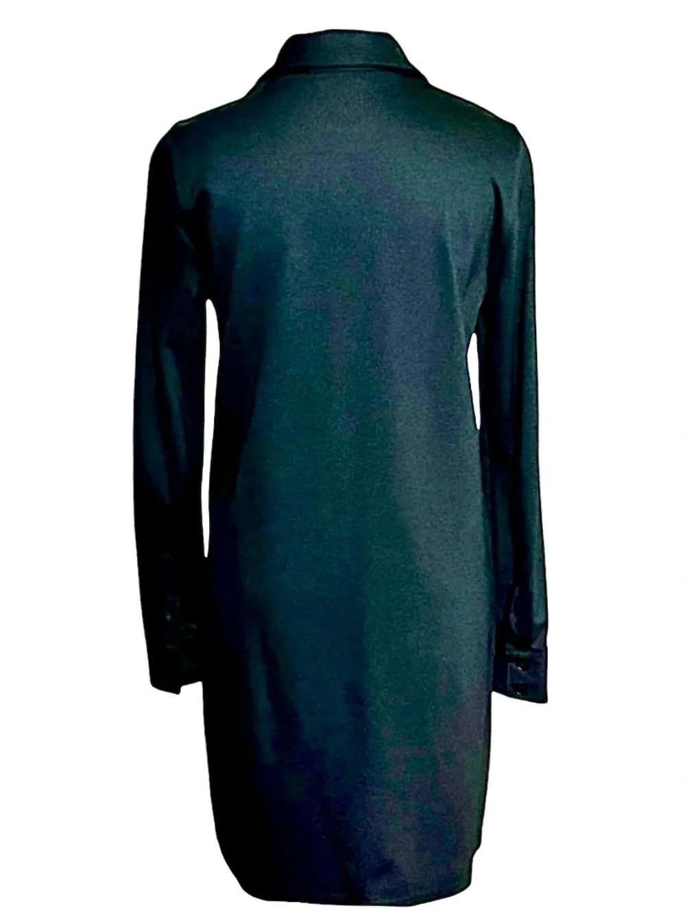 Lauren Ralph Lauren Black Long Sleeve Button Front Shirt Dress Size Small